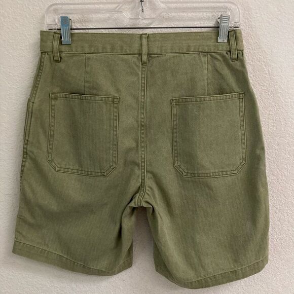 Taylor Stitch The Camp Shorts Mens 28 In Olive Green Herringbone Gorpcor… - Picture 6 of 11